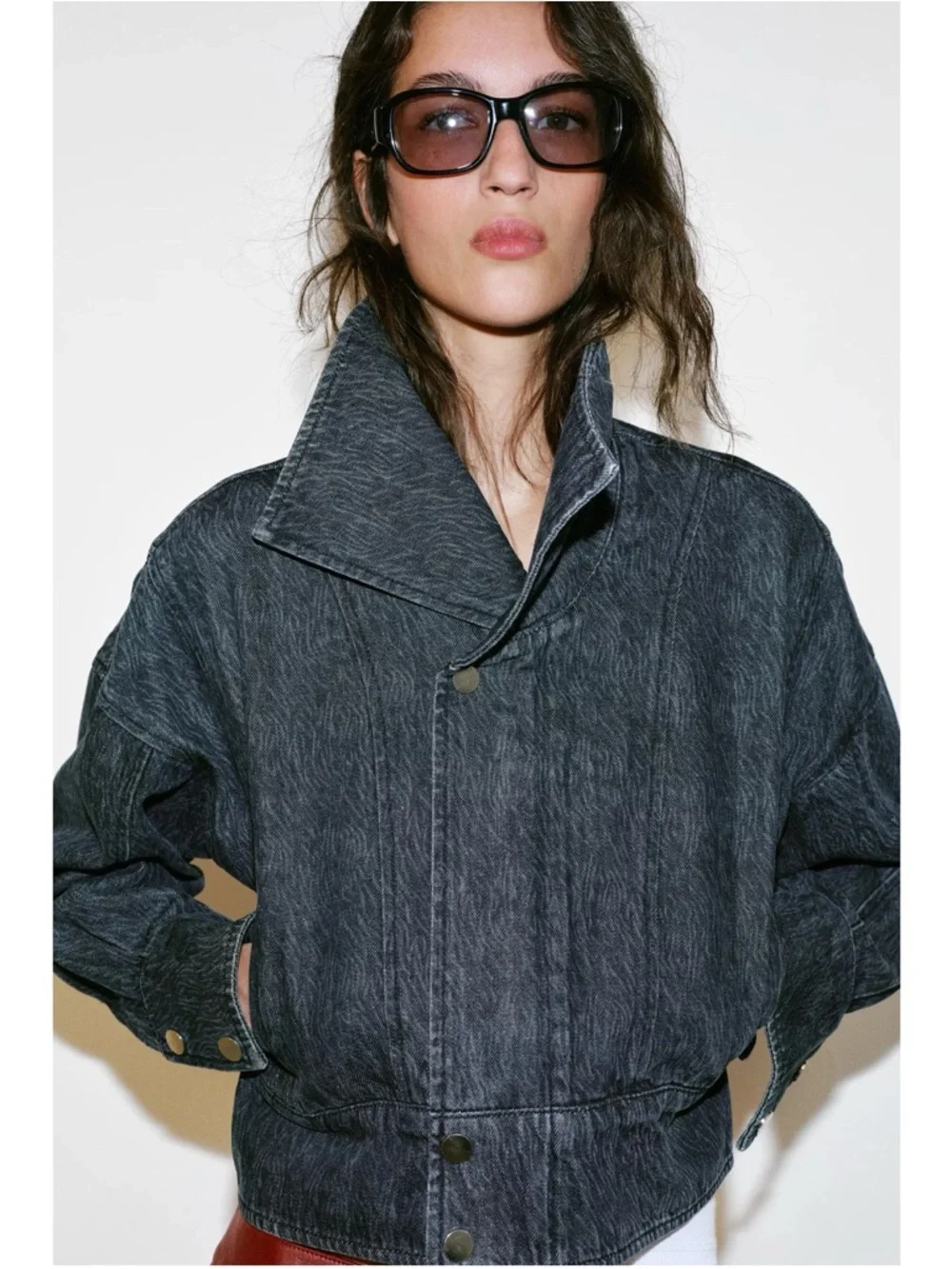 Zara Z1975 CROPPED DENIM JACKET